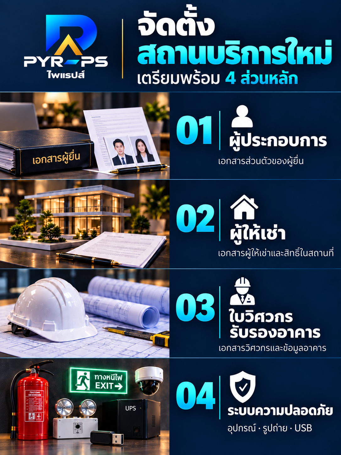 ภาพรวมเอกสาร 4 ส่วน
